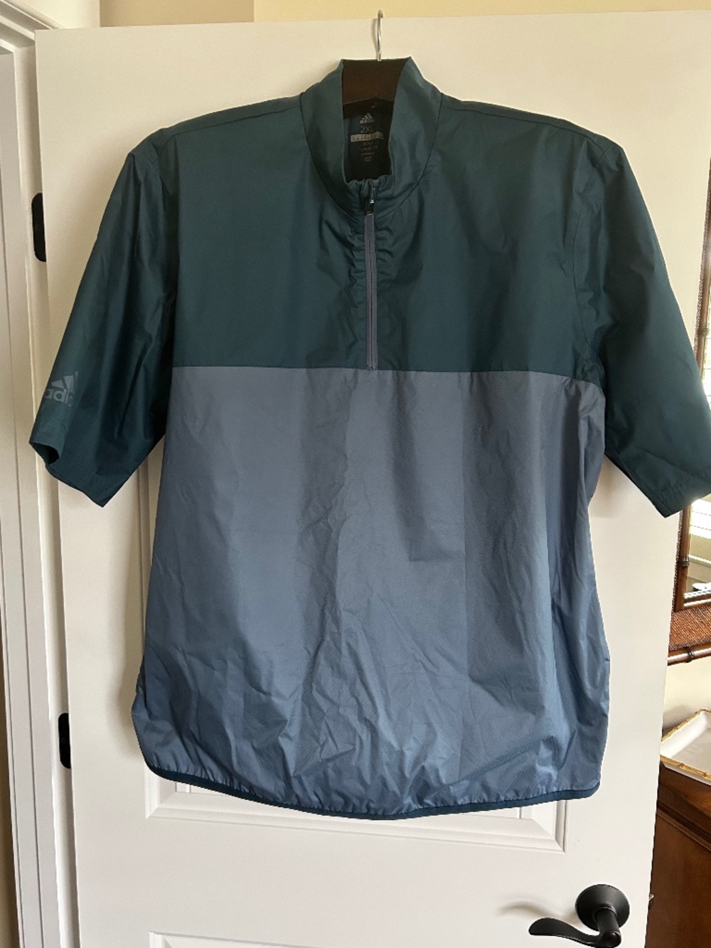 Adidas Men's Climastorm Short Sleeve 1/4 Zip Pullover - 2XL  - $5, Original $90